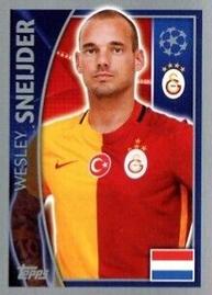 2015-16 Topps UEFA Champions League Stickers #198 Wesley Sneijder Front