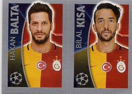 2015-16 Topps UEFA Champions League Stickers #204 Hakan Balta / Bilal Kisa Front