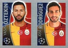 2015-16 Topps UEFA Champions League Stickers #205 Yasin Öztekin / José Rodríguez Front