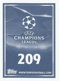 2015-16 Topps UEFA Champions League Stickers #209 Evgeni Postnikov Back