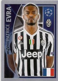 2015-16 Topps UEFA Champions League Stickers #240 Patrice Evra Front
