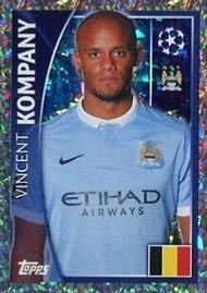 2015-16 Topps UEFA Champions League Stickers #251 Vincent Kompany Front