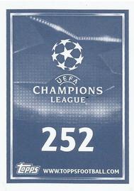 2015-16 Topps UEFA Champions League Stickers #252 Eliaquim Mangala Back