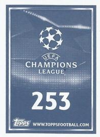 2015-16 Topps UEFA Champions League Stickers #253 Aleksandar Kolarov Back