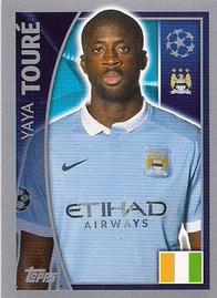 2015-16 Topps UEFA Champions League Stickers #254 Yaya Touré Front