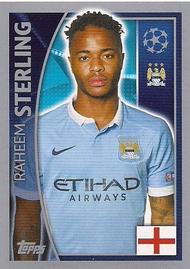 2015-16 Topps UEFA Champions League Stickers #257 Raheem Sterling Front