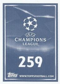 2015-16 Topps UEFA Champions League Stickers #259 Kevin De Bruyne Back