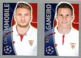 2015-16 Topps UEFA Champions League Stickers #277 Ciro Immobile / Kevin Gameiro Front