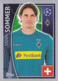 2015-16 Topps UEFA Champions League Stickers #279 Yann Sommer Front
