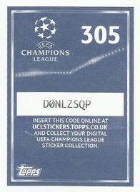 2015-16 Topps UEFA Champions League Stickers #305 Club Logo Back