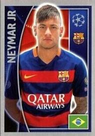 2015-16 Topps UEFA Champions League Stickers #316 Neymar Jr Front