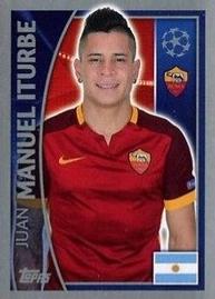 2015-16 Topps UEFA Champions League Stickers #348B Juan Manuel Iturbe Front