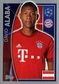 2015-16 Topps UEFA Champions League Stickers #382 David Alaba Front