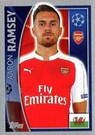 2015-16 Topps UEFA Champions League Stickers #400 Aaron Ramsey Front