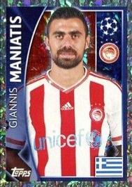 2015-16 Topps UEFA Champions League Stickers #413 Giannis Maniatis Front