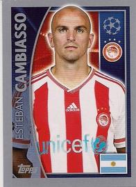 2015-16 Topps UEFA Champions League Stickers #415 Esteban Cambiasso Front