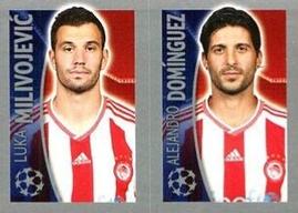 2015-16 Topps UEFA Champions League Stickers #421 Luka Milivojevic / Alejandro Dominguez Front