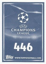 2015-16 Topps UEFA Champions League Stickers #446 Home Kit Back