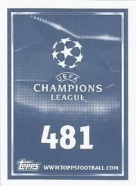 2015-16 Topps UEFA Champions League Stickers #481 Danilo Silva Back
