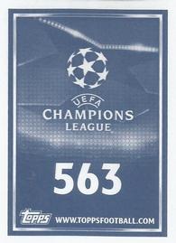 2015-16 Topps UEFA Champions League Stickers #563 Alvaro Negredo Back