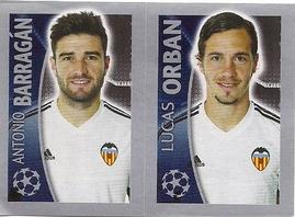 2015-16 Topps UEFA Champions League Stickers #564 Antonio Barragan / Lucas Orban Front