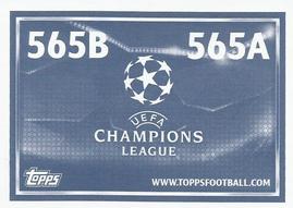 2015-16 Topps UEFA Champions League Stickers #565 Rodrigo / Paco Alcácer Back