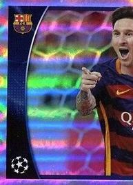 2015-16 Topps UEFA Champions League Stickers #614 Lionel Messi (puzzle 1) Front