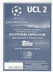 2016-17 Topps UEFA Champions League Stickers #UCL2 UEFA Champions League Trophy Back