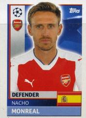 2016-17 Topps UEFA Champions League Stickers #ARL6 Nacho Monreal Front
