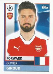 2016-17 Topps UEFA Champions League Stickers #ARL18 Olivier Giroud Front