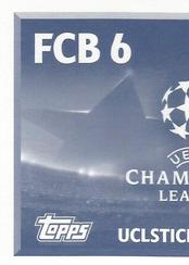 2016-17 Topps UEFA Champions League Stickers #FCB6 Jordi Alba Back