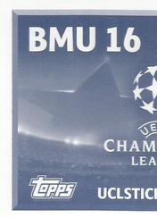 2016-17 Topps UEFA Champions League Stickers #BMU16 Douglas Costa Back