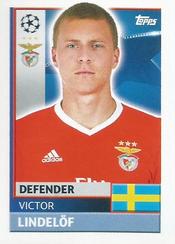 2016-17 Topps UEFA Champions League Stickers #BEN9 Victor Lindelof Front