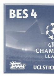 2016-17 Topps UEFA Champions League Stickers #BES4 Tolga Zengin Back