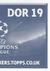 2016-17 Topps UEFA Champions League Stickers #DOR19 Pierre-Emerick Aubameyang Back