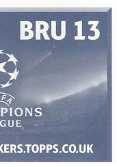 2016-17 Topps UEFA Champions League Stickers #BRU13 Hans Vanaken Back