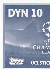 2016-17 Topps UEFA Champions League Stickers #DYN10 Serhiy Rybalka Back