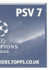 2016-17 Topps UEFA Champions League Stickers #PSV7 Joshua Brenet Back