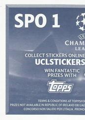 2016-17 Topps UEFA Champions League Stickers #SPO1 Club Logo Back