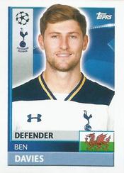 2016-17 Topps UEFA Champions League Stickers #TOT7 Ben Davies Front