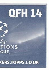 2016-17 Topps UEFA Champions League Stickers #QFH14 Radamel Falcao Back