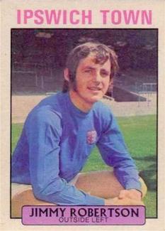 1971-72 A&BC Gum English Footballers (Purple Backs) #8 Jimmy Robertson Front