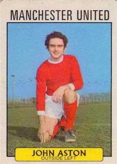 1971-72 A&BC Gum English Footballers (Purple Backs) #32 John Aston Front
