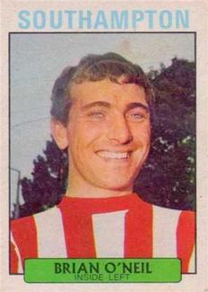 1971-72 A&BC Gum English Footballers (Purple Backs) #67 Brian O'Neil Front