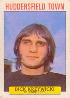 1971-72 A&BC Gum English Footballers (Purple Backs) #87 Dick Krzywicki Front