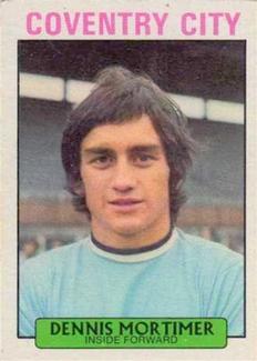 1971-72 A&BC Gum English Footballers (Purple Backs) #98 Dennis Mortimer Front