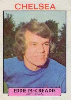 1971-72 A&BC Gum English Footballers (Purple Backs) #106 Eddie McCreadie Front