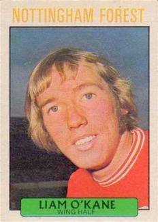 1971-72 A&BC Gum English Footballers (Purple Backs) #146 Liam O'Kane Front