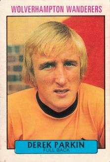 1971-72 A&BC Gum English Footballers (Purple Backs) #186 Derek Parkin Front