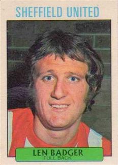 1971-72 A&BC Gum English Footballers (Purple Backs) #200 Len Badger Front